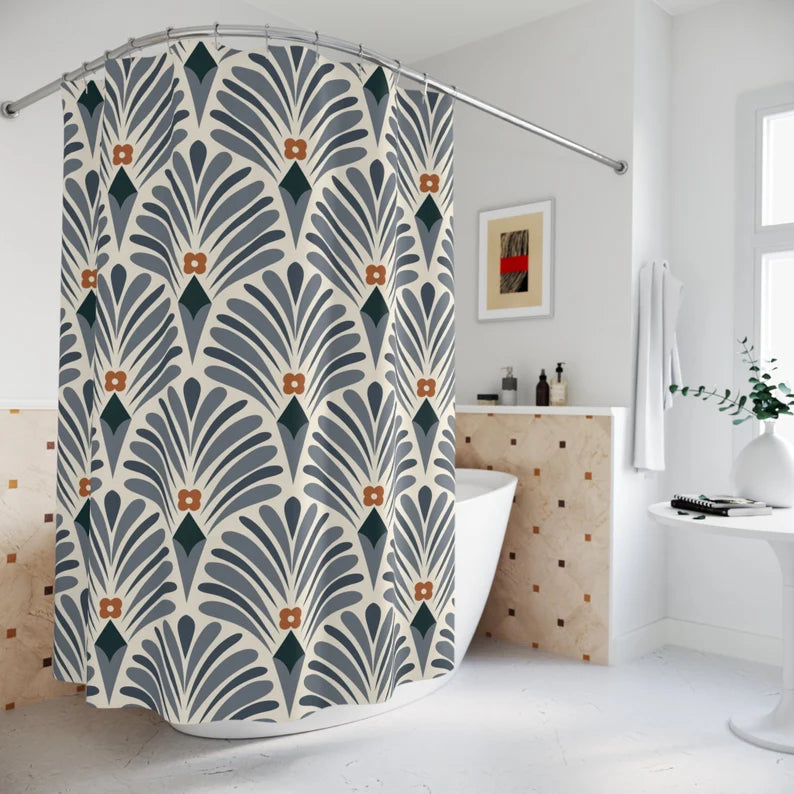 Art Deco Vintage Boho Shower Curtain