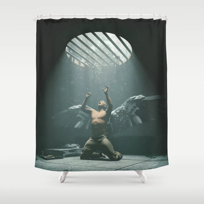 Caged Angel Shower Curtain
