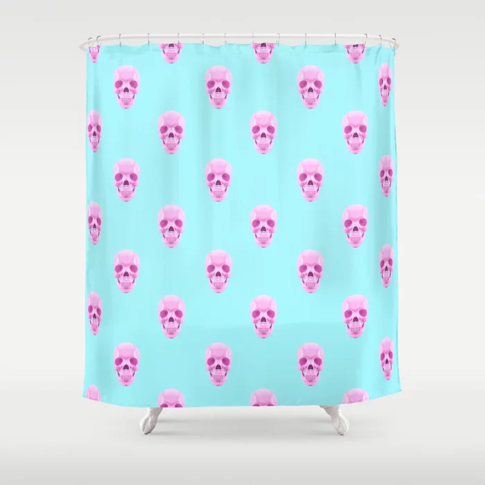 Candy Skulls Pattern Shower Curtain