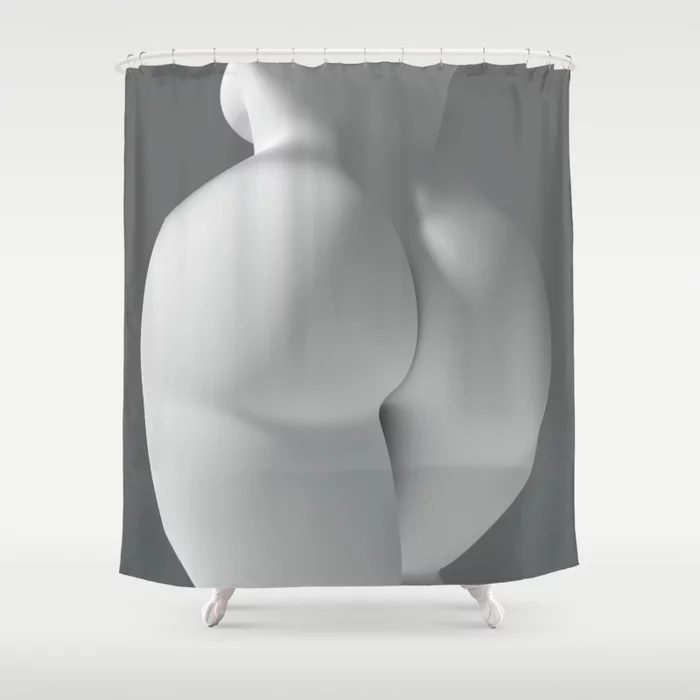 Chubby Booty Shower Curtain