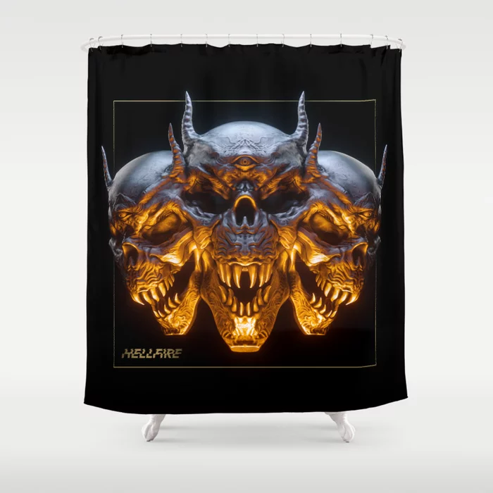 Hellfire Dark Era Shower Curtain