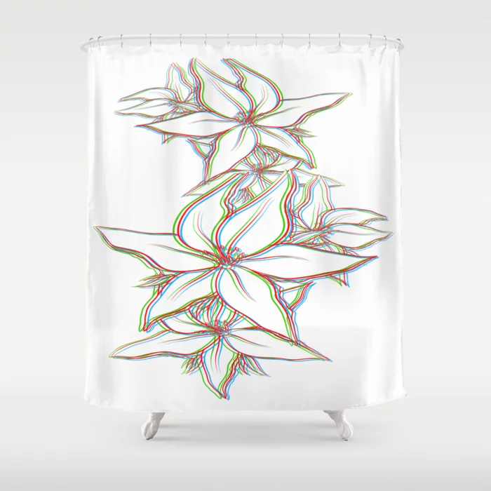 Colorful Lilies Shower Curtain
