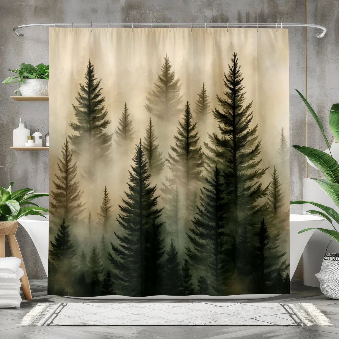 Misty Forest Shower Curtain