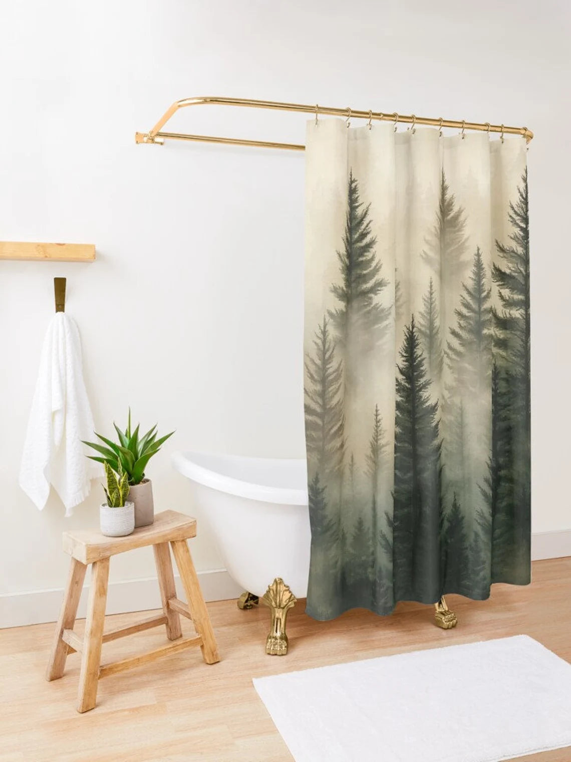 Misty Forest Shower Curtain