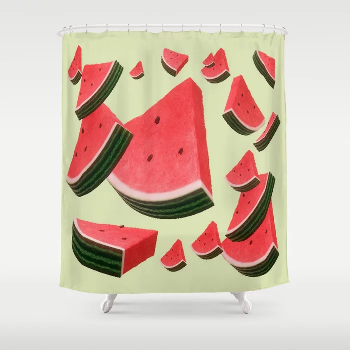 Retro Watermelon Shower Curtain