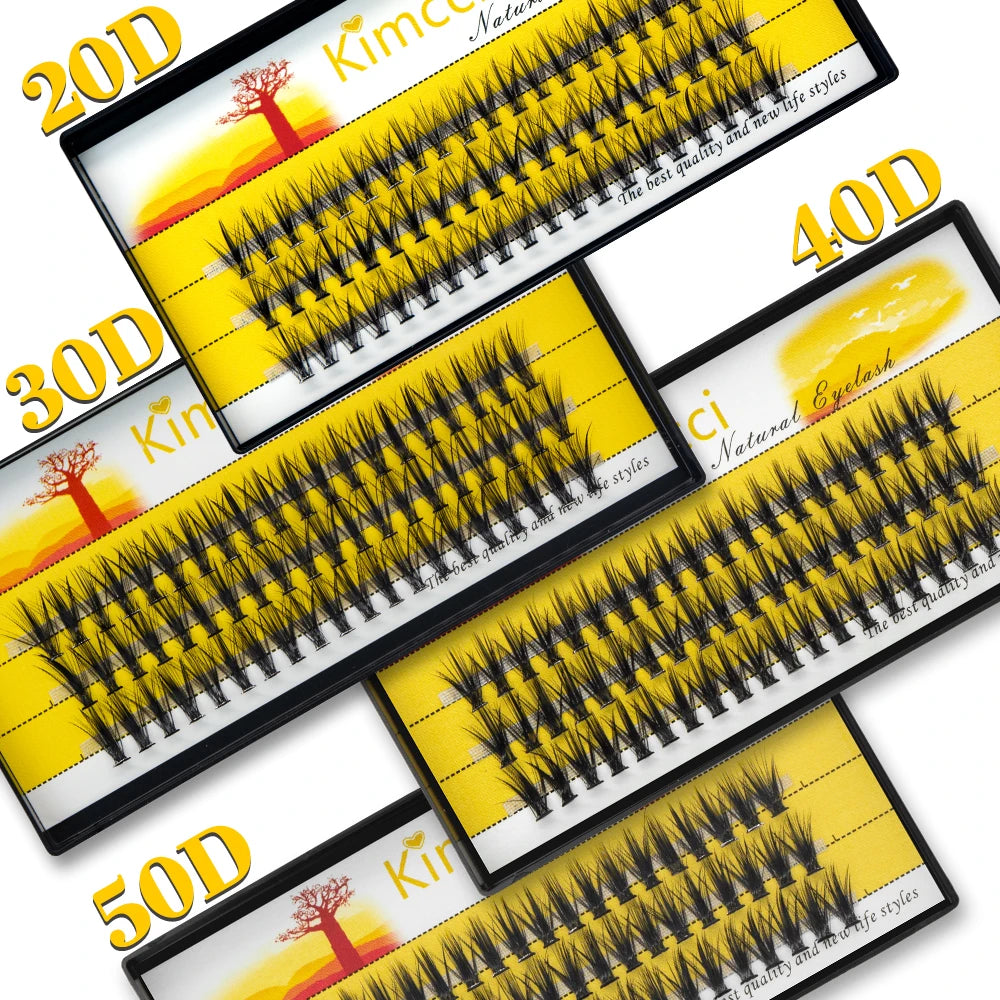 DIY Lash Clusters Extensions Kit – Professional-Quality Eyelash Clusters - 60 Bundles of Mink Eyelash Extensions for Natural 3D Volume, Individual Eye Lashes 40D