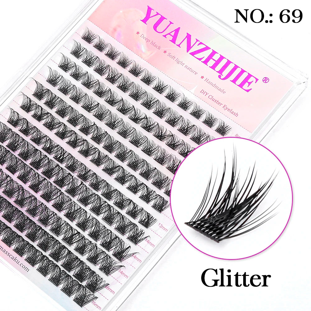 Lash Clusters Kit – DIY Eyelash Clusters Extensions with Bond & Seal for a Natural or Voluminous Look
