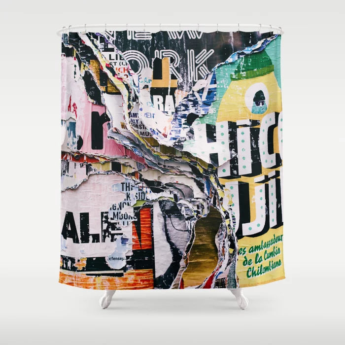 The Wild Posters Chicago Street Art Shower Curtain
