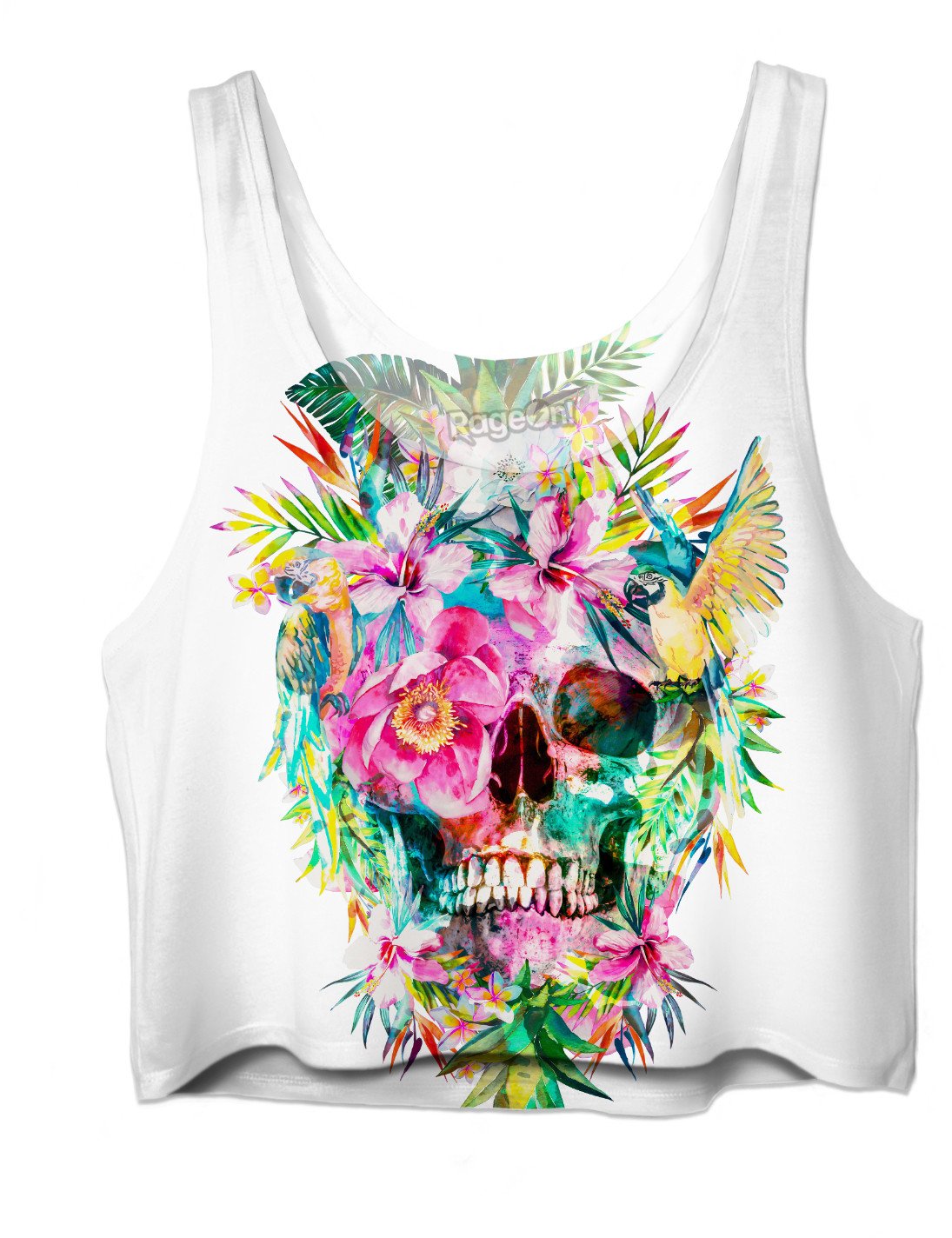 Skull - Momento Mori Crop Top