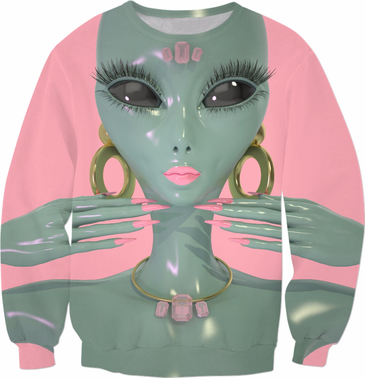 Hybrid Princess Allover Sweatshirt