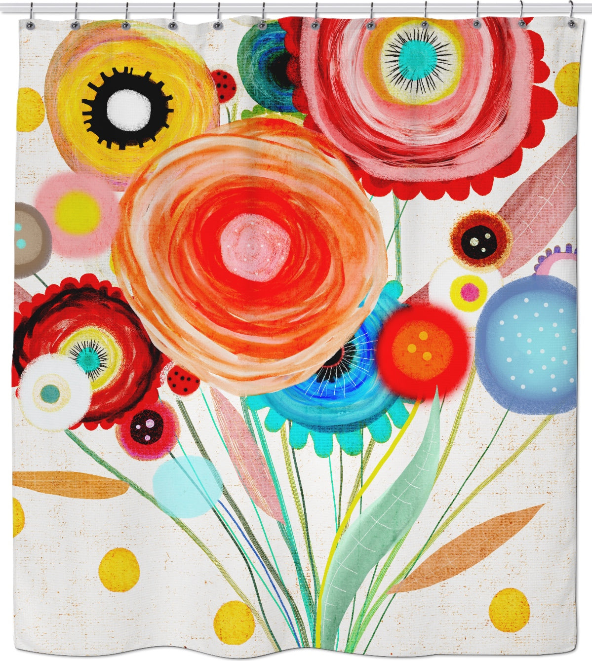 Ruth Fitta-Schulz - Awesome Floral Bouquet Shower Curtain