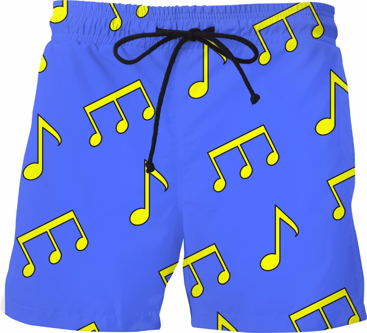 Musical Music Notes Tropical Swim Trunks