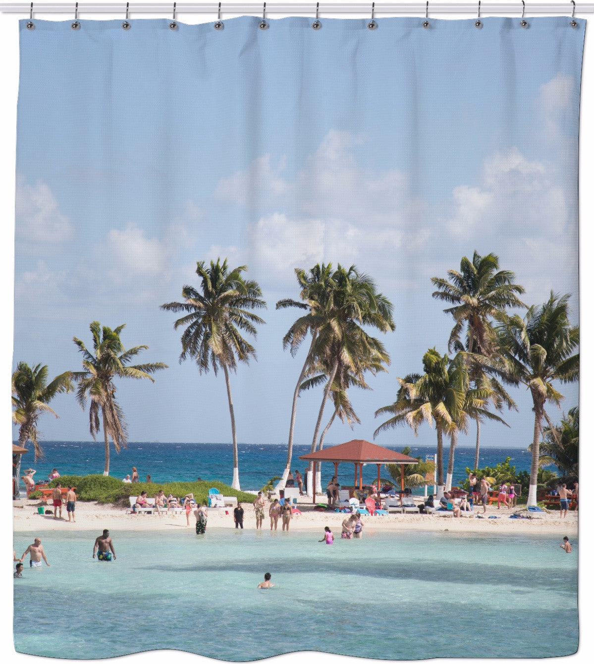 Belize Beach Shower Curtain