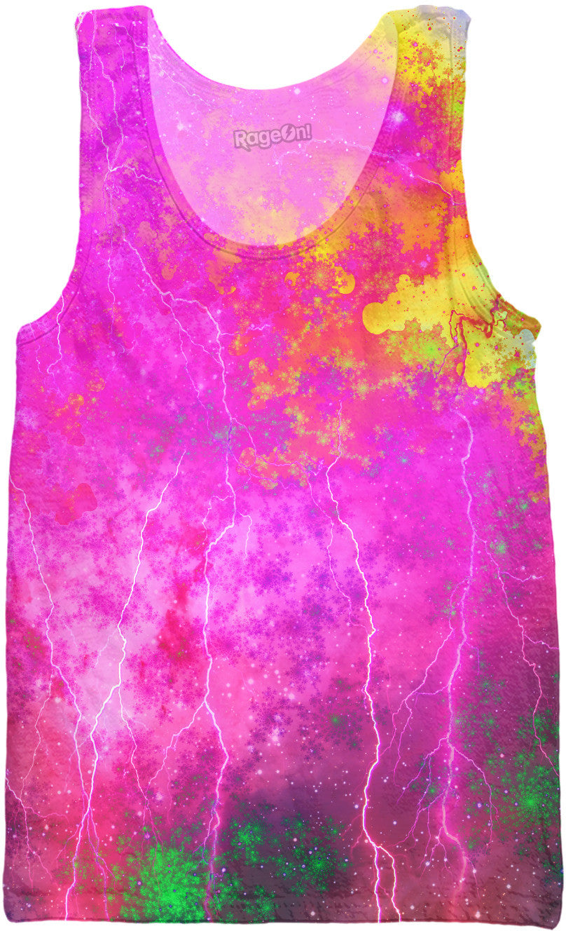 Blue And Pink Prophecy Tank Top
