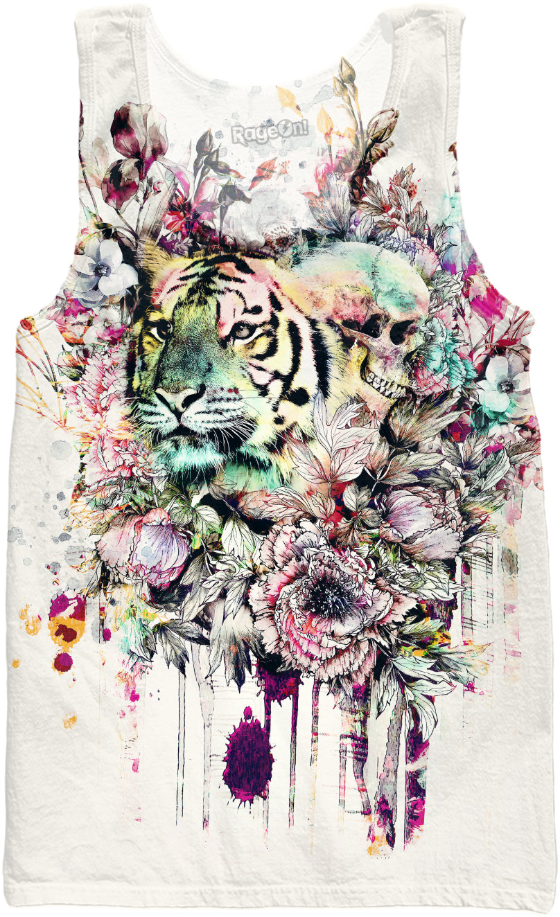 Tiger with Skull Tank Top
