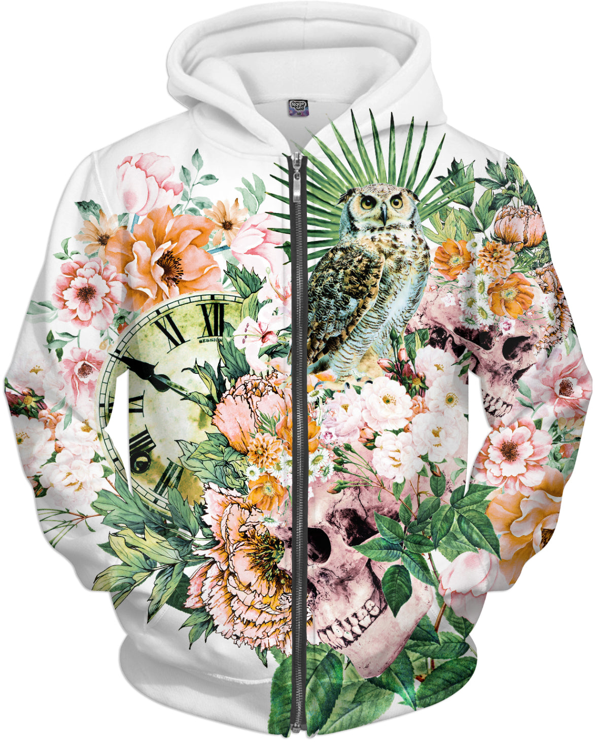 Interpretation of a dream - Owl with Skulls Hoodie