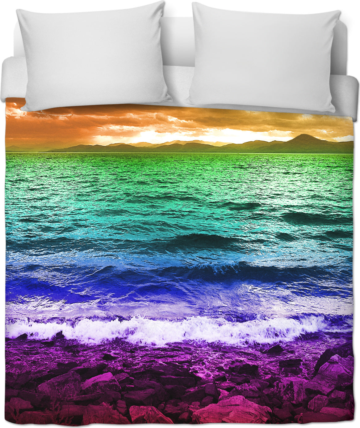 Rainbow Sea Duvet Cover Set