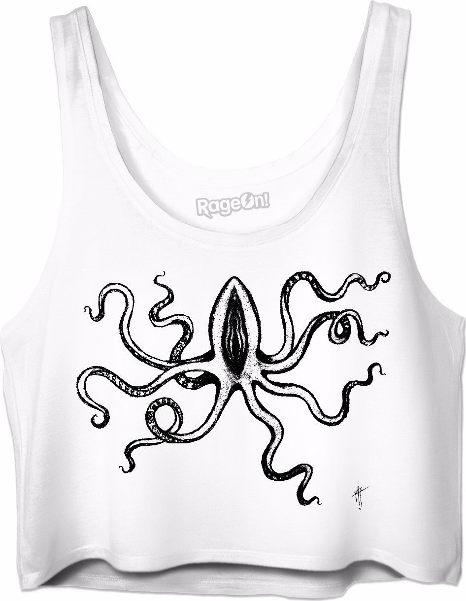 Octopussy Crop Top (Collaboration with Art Milford)