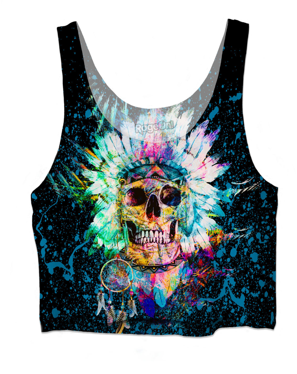 Skull-Wild Spirit Crop Top