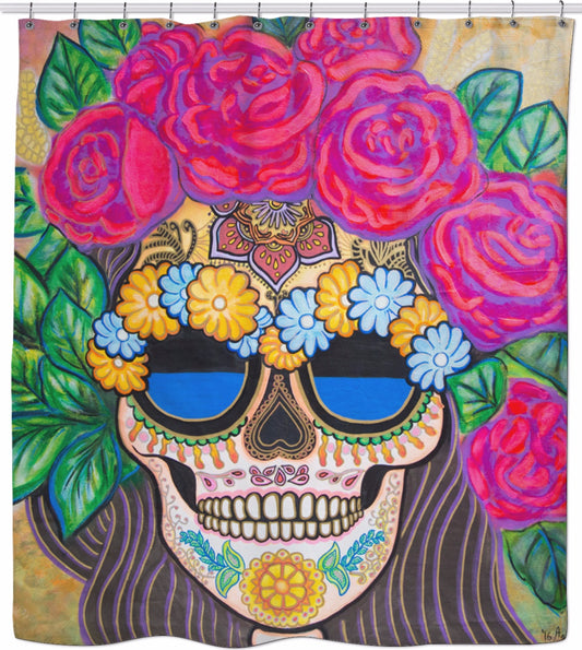 AGA Summer Bones Shower Curtain