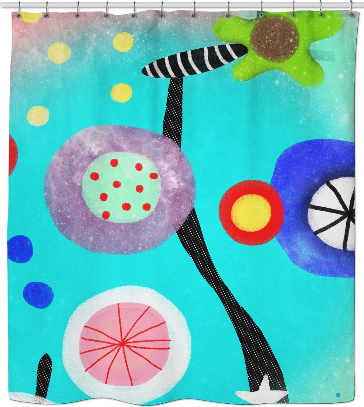 Ruth Fitta Schulz Design - Turquoise Shower Curtain