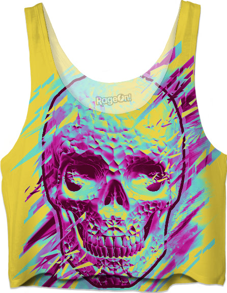 Bright Skull Crop Top