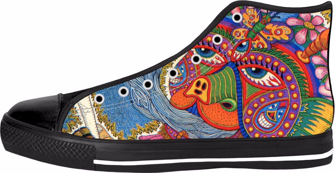 Life Black Sole High Top Shoes