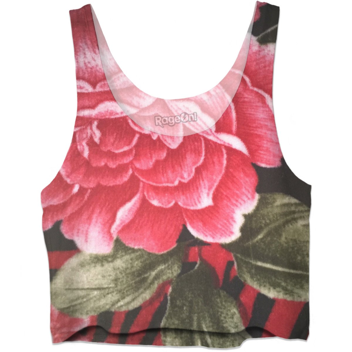 Fleece Roses Crop Top