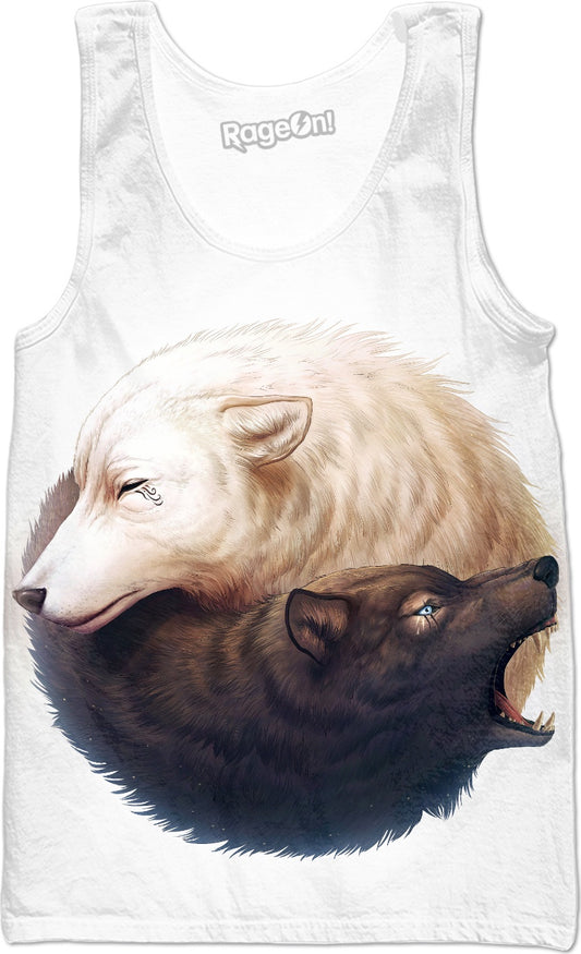 Yin an Yang Wolves Tank Top
