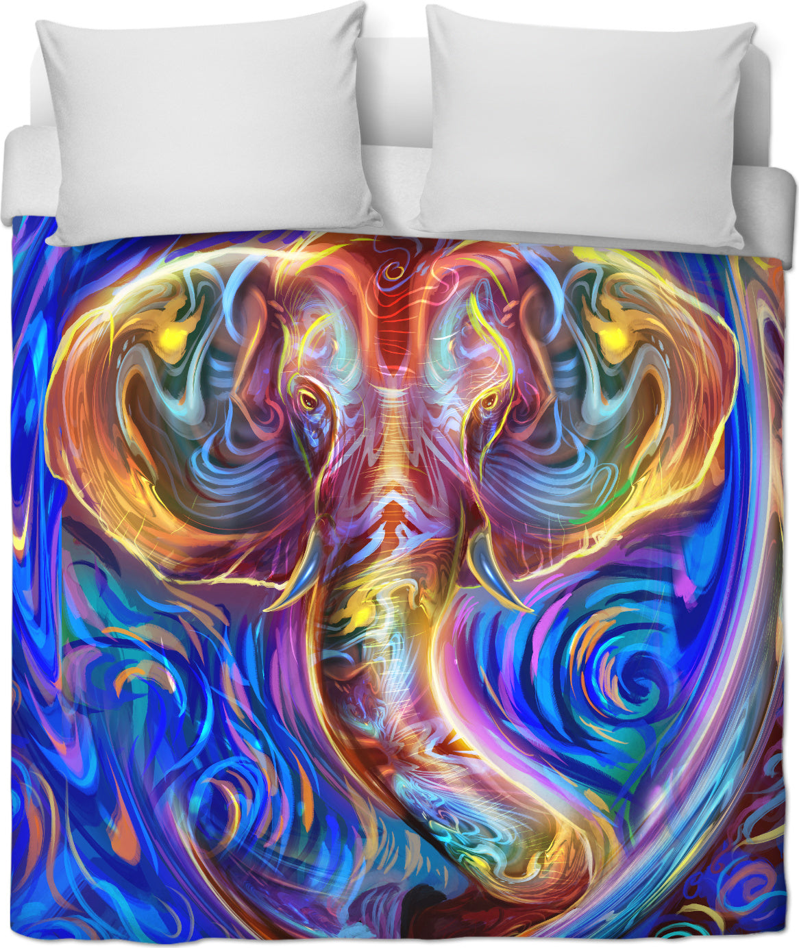 Psychephant Trippy Elephant Duvet Cover Set