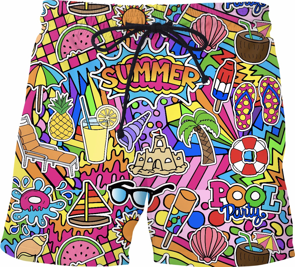 Summer Lovin' Swim Trunks