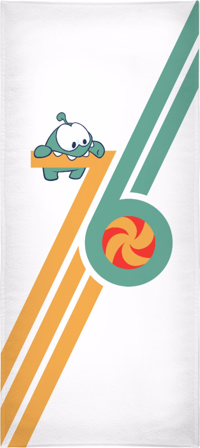 Om Nom 76 Beach Towel