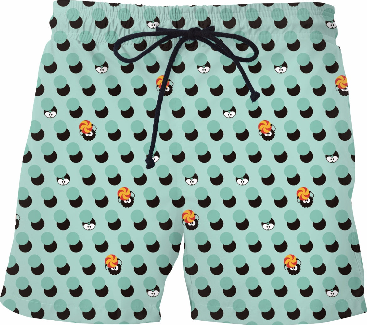 Slime Polka Dots Swim Shorts