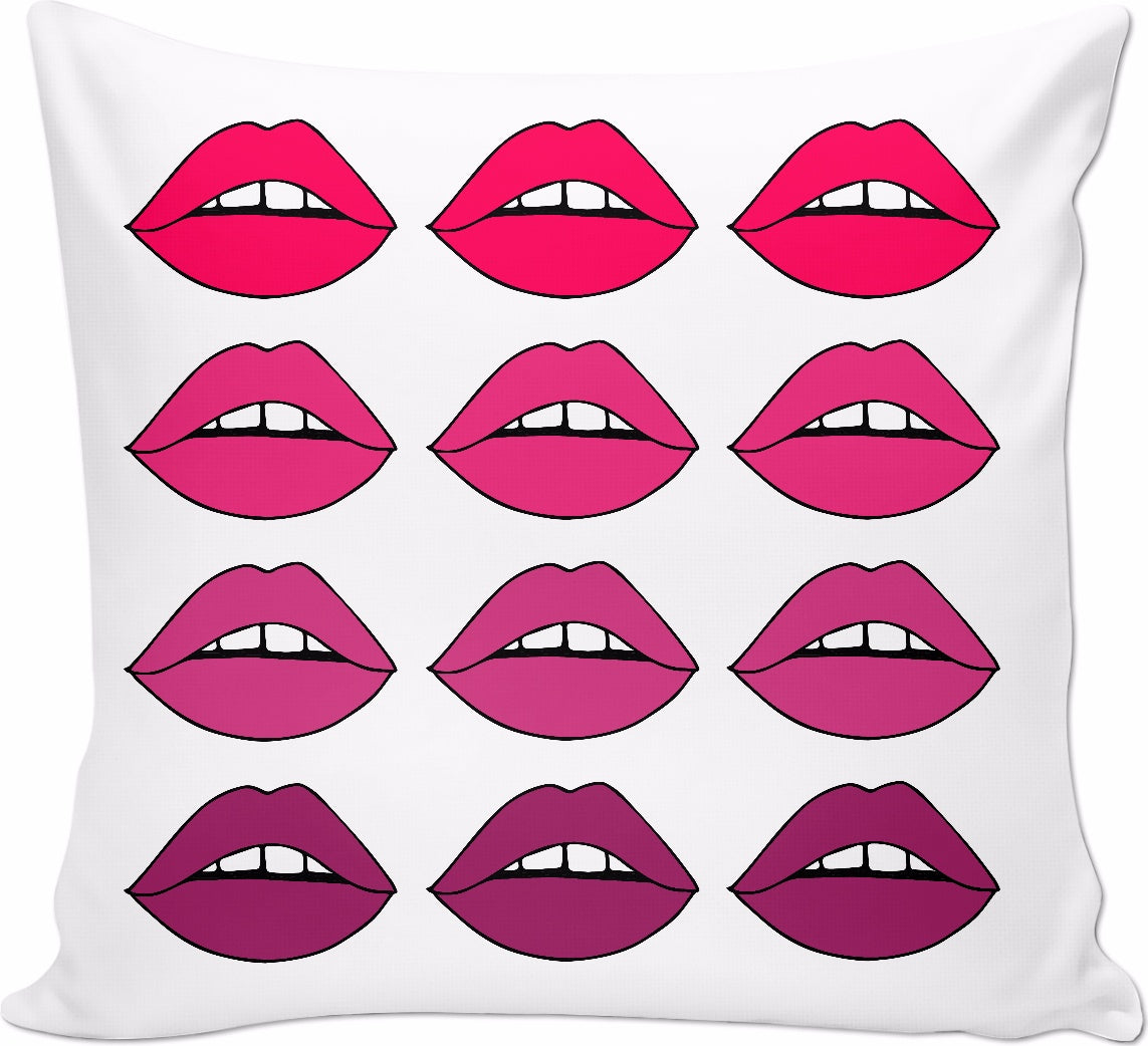 Lovely Lips Pink Pillow