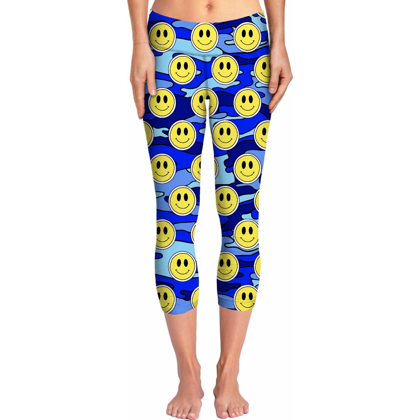 Blue Camo Yoga Pants