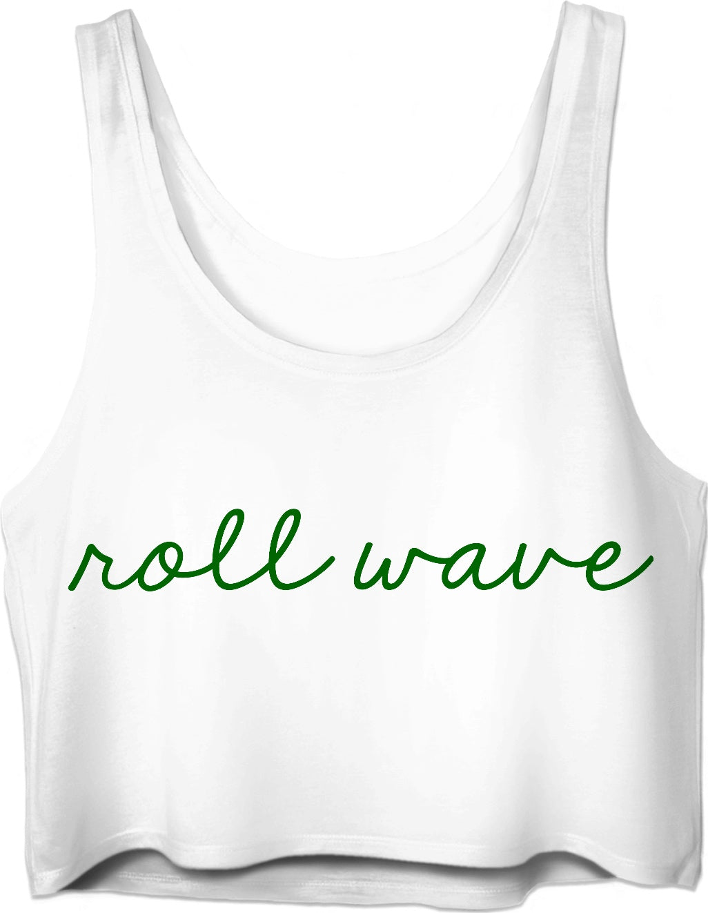 Roll Wave - Script Crop Top