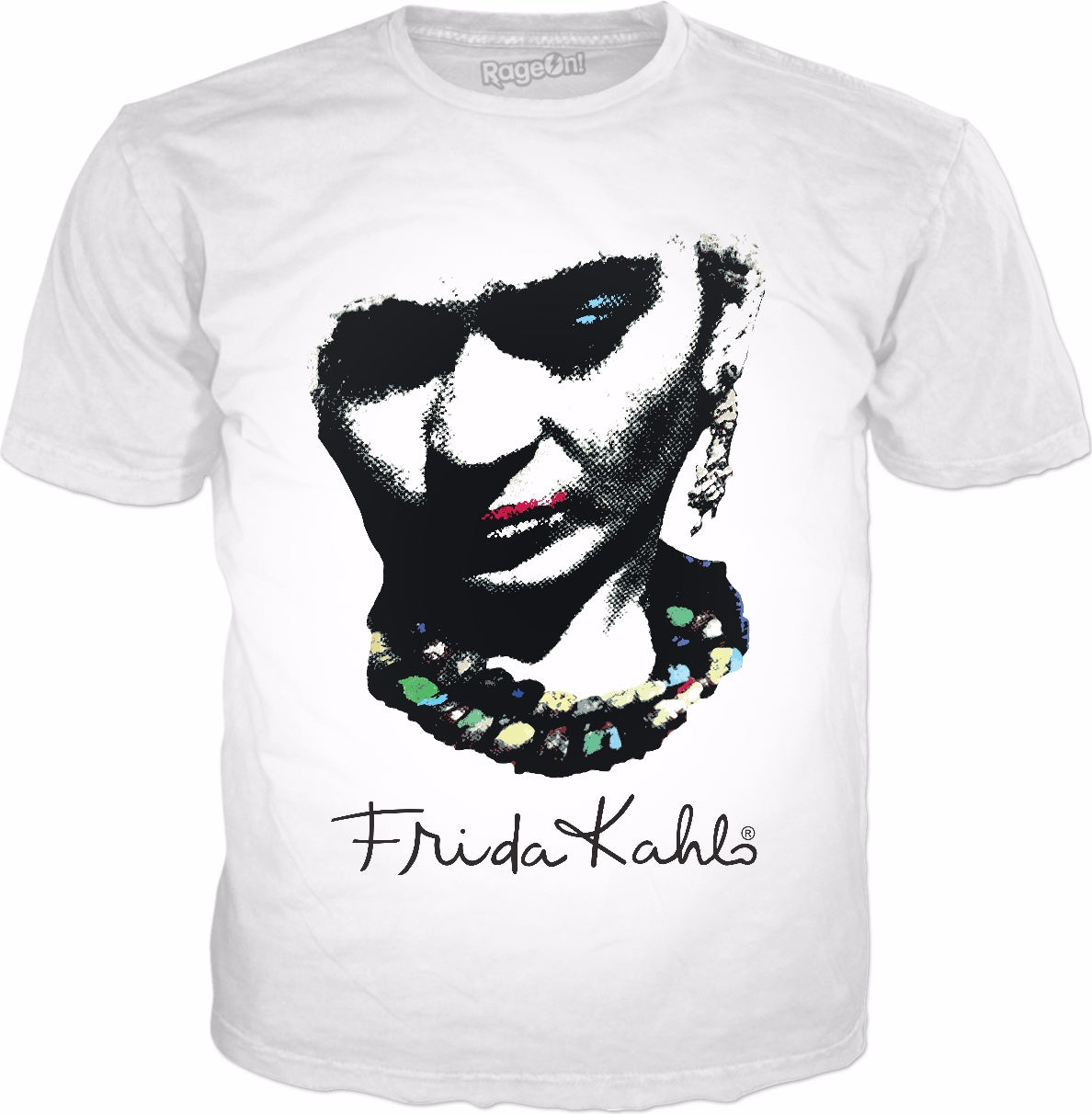 Frida Kahlo Pop Art Classic White T-Shirt