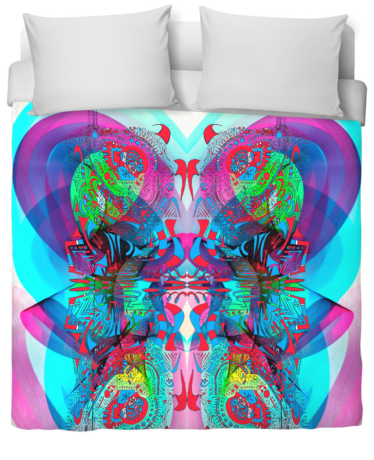 Hyperdimensional Butterfly 3 Duvet Cover Set