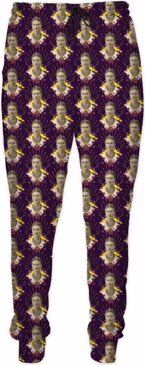 Frida Portrait Pattern Joggers