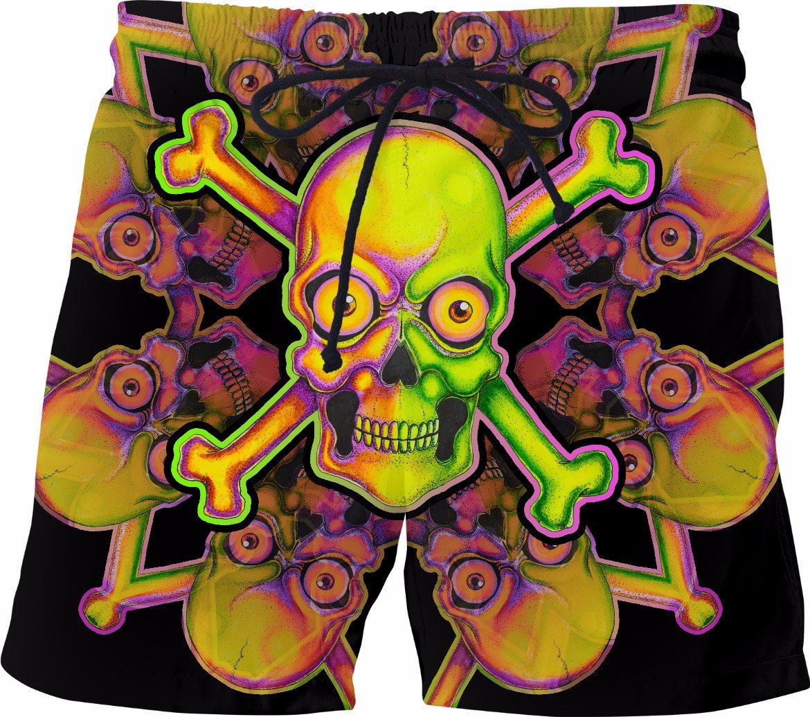 Neon Cocktail Swim Shorts