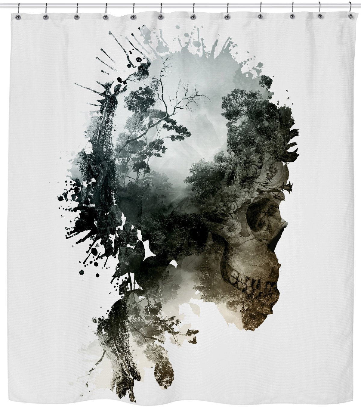 Skull - Metamorphosis Shower Curtain