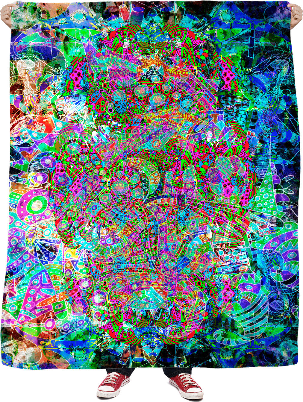 Hyperdimensional Wind #2 Fleece Blanket
