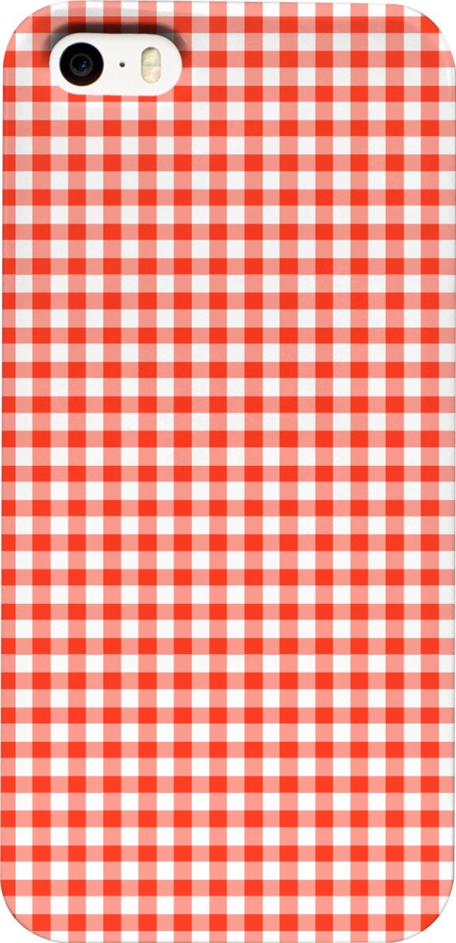 Ruth Fitta Schulz - Red Gingham Phone Case