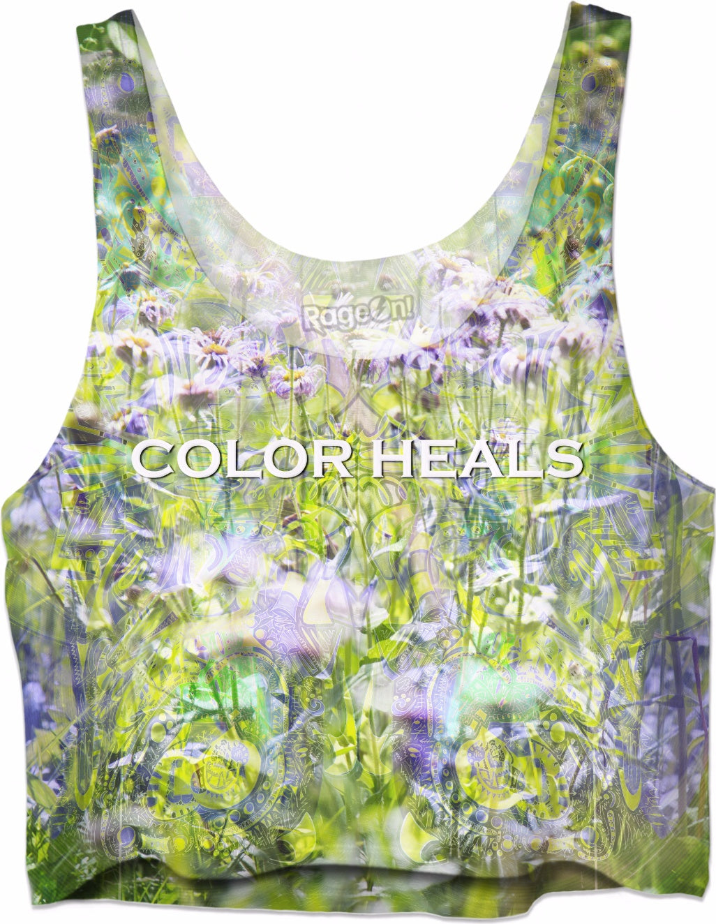 Color Heals Flowers - LIMITED EDITION - 100% of Profits are being donated to St. Jude Children's Research Hospital. Crop Top