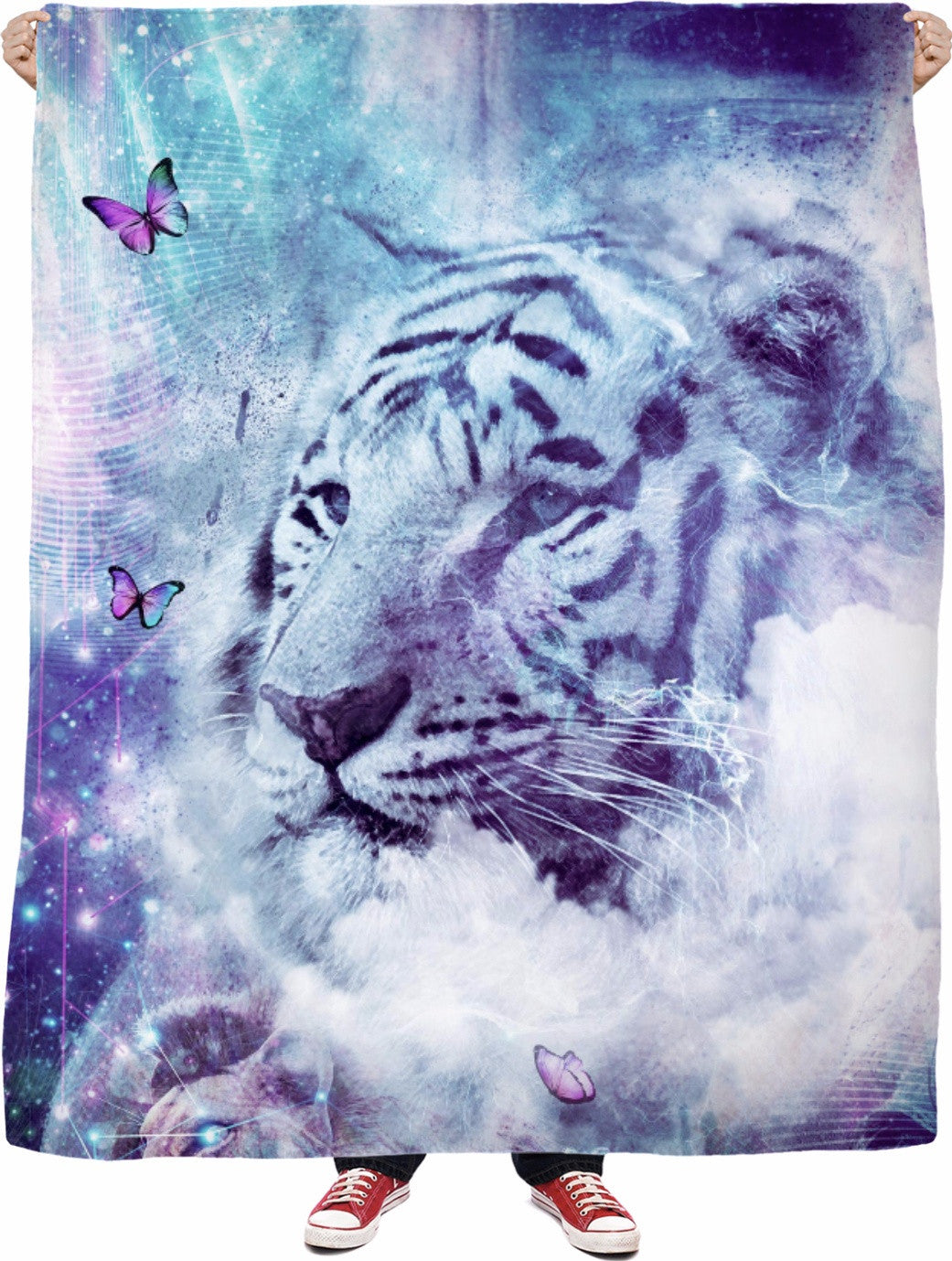 White Tiger - Soft Fleece Blanket