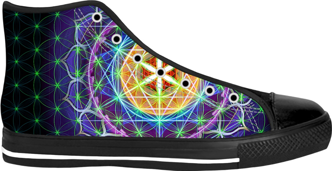 Flower of Life Grid Shoes