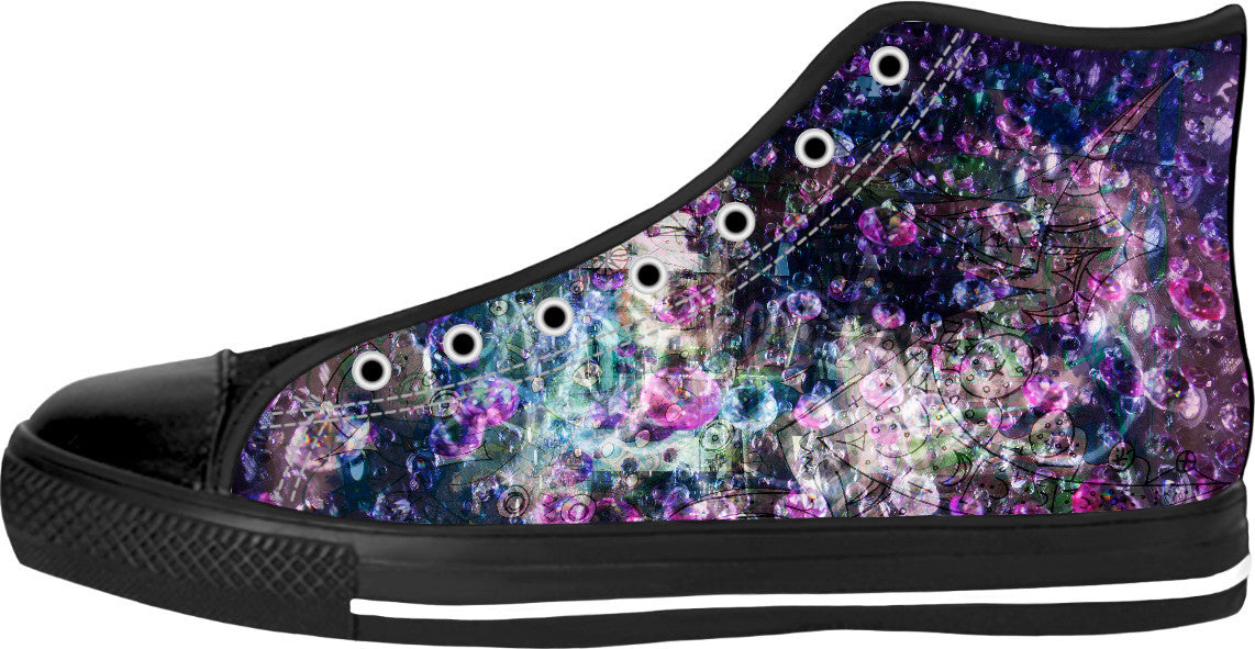 02375 Black High Top Shoes