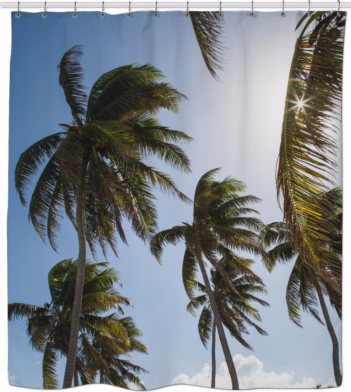 Island Palms Shower Curtain
