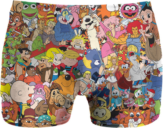 80's Cartoon Collage Underwear