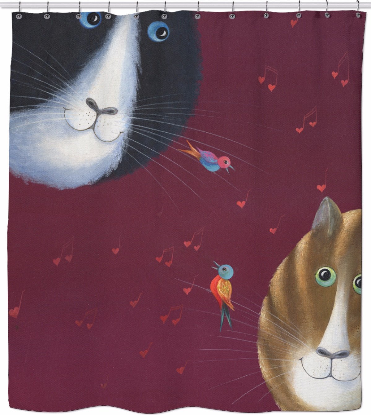 BON LOVE OBSERVATION Shower Curtain